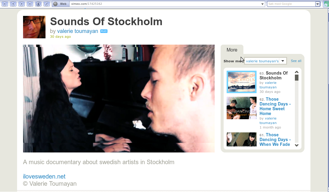 Sounds of Stockholm, Vimeo: http://vimeo.com/17425162