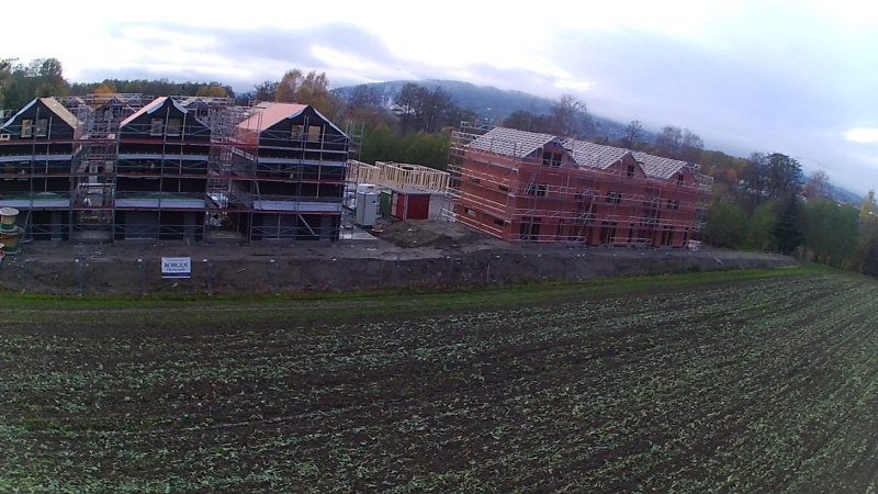The house under construction.