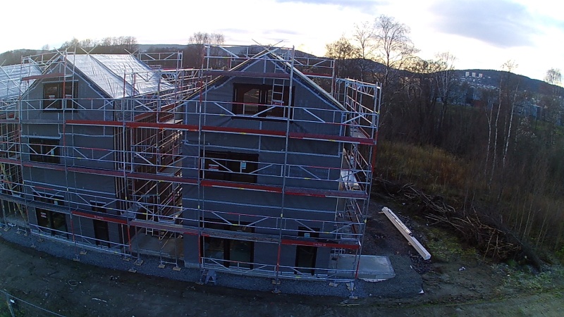 The house under construction.