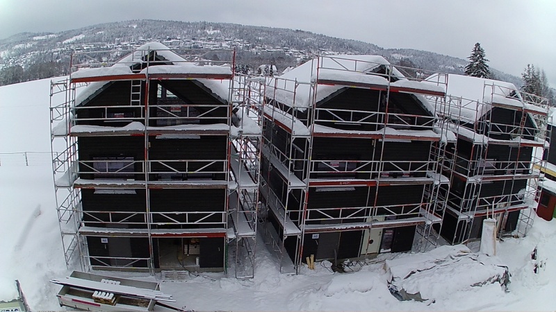 The house under construction.
