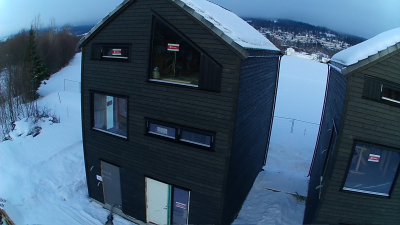 The house under construction.