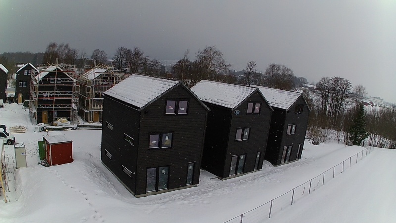 The house under construction.