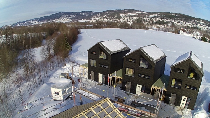 The house under construction.
