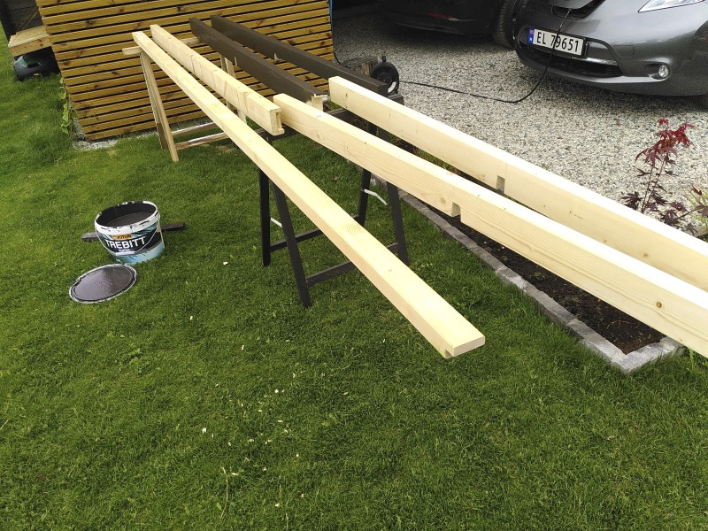 Painting the poles