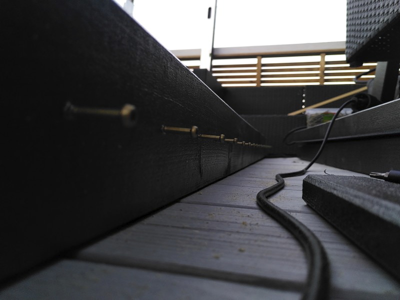 screws in place